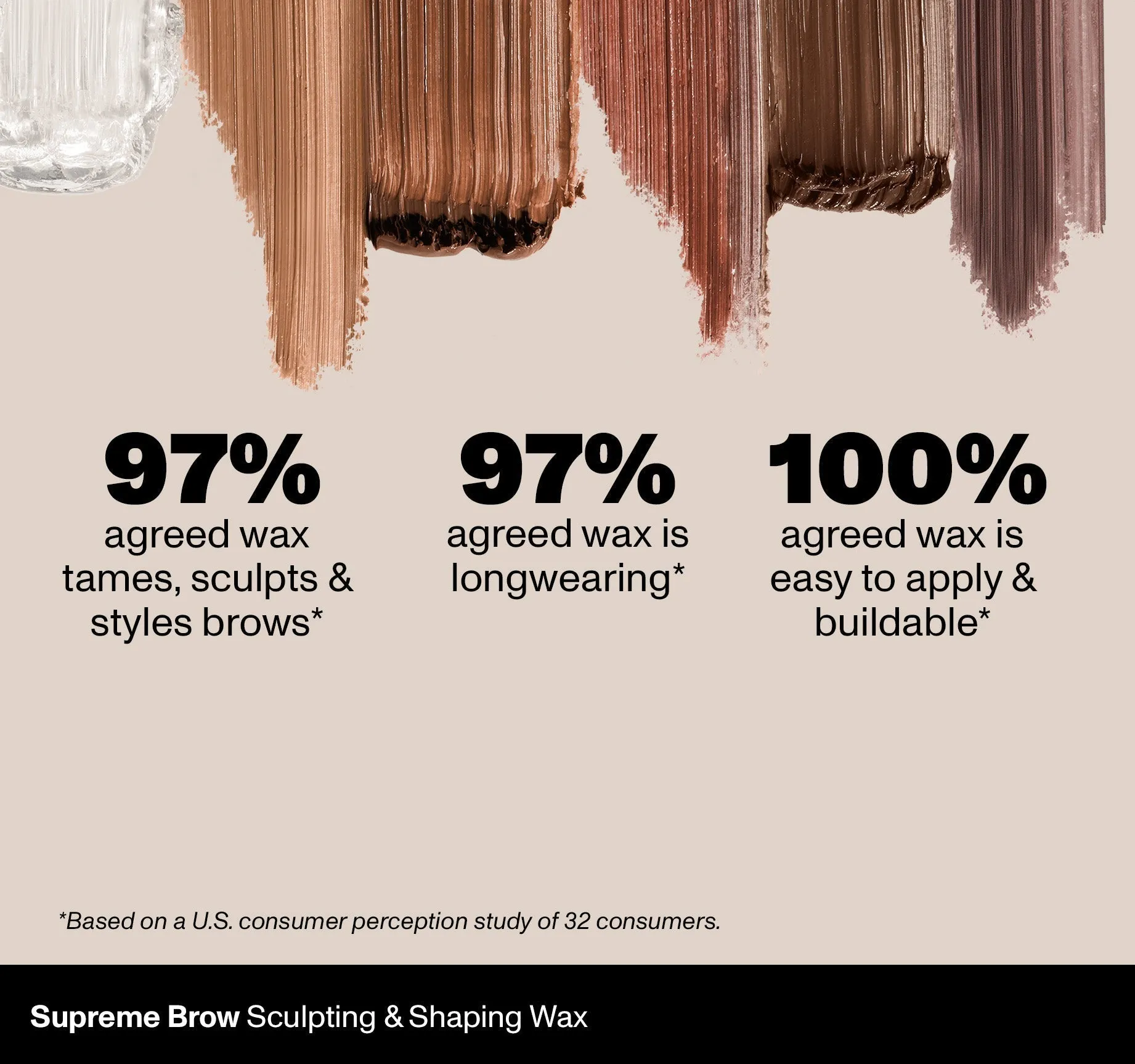 Supreme Brow Sculpting And Shaping Wax - Biscotti