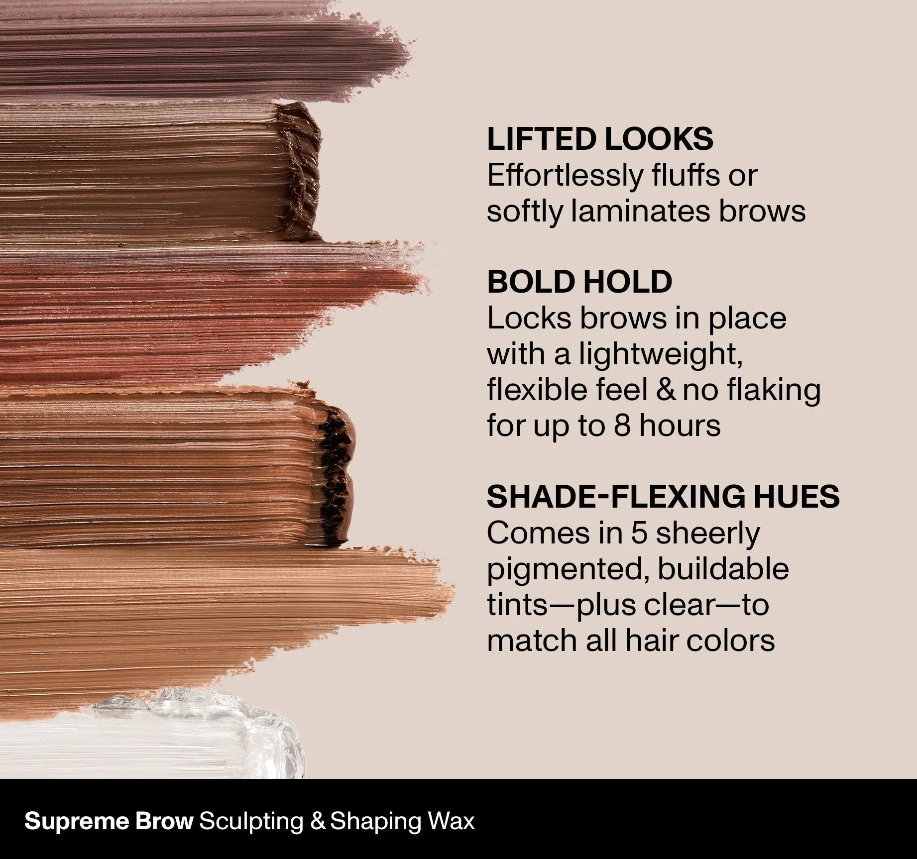 Supreme Brow Sculpting And Shaping Wax - Biscotti