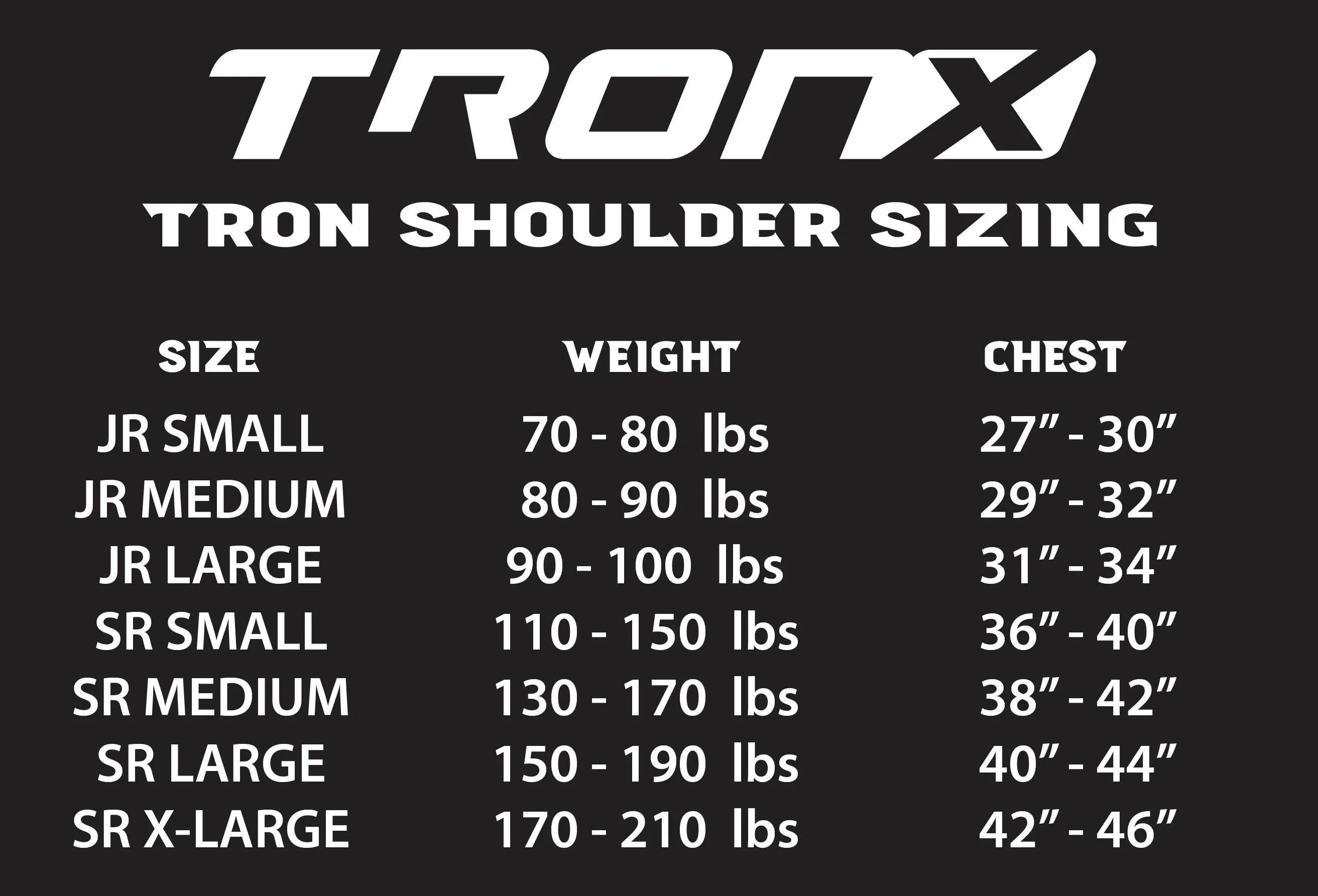 TronX Force Senior Hockey Shoulder Pads