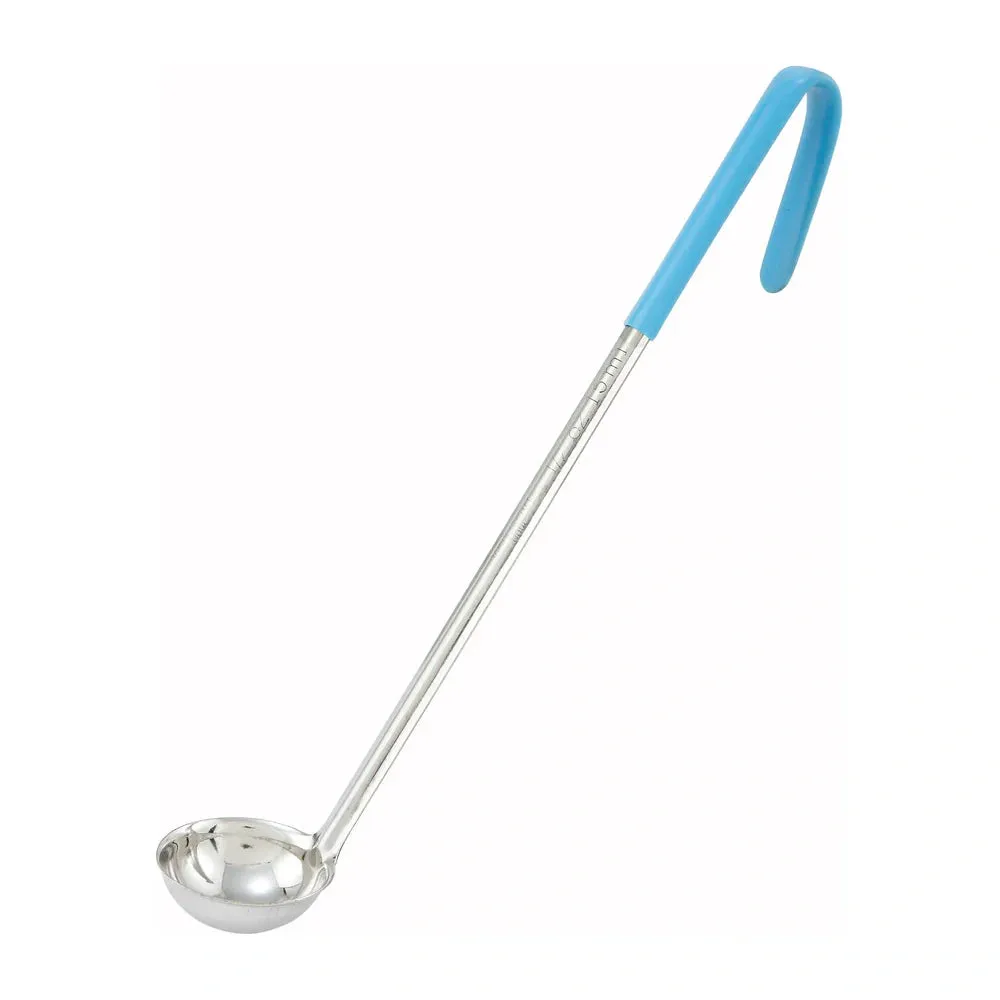 Winco LDC-05 1/2oz, Ladle, One-piece, Teal, Stainless Steel